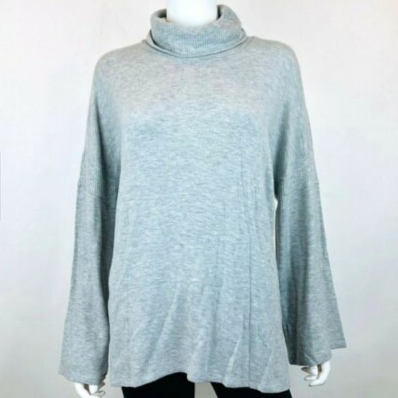 Red Haute Gray Heathered Ribbed Turtleneck Sweater - Picture 3 of 6